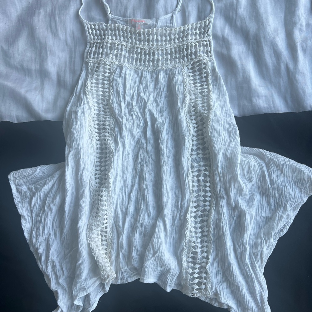 White Manerie Flowy Crochet Camisole Top